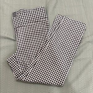Black and White Checkered Capri